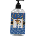 Blue Western Plastic Soap / Lotion Dispenser (Personalized)