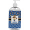 Blue Western Plastic Soap / Lotion Dispenser (16 oz - Large - White) (Personalized)