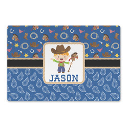 Blue Western Large Rectangle Car Magnet (Personalized)