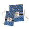 Blue Western Laundry Bag - Both Bags