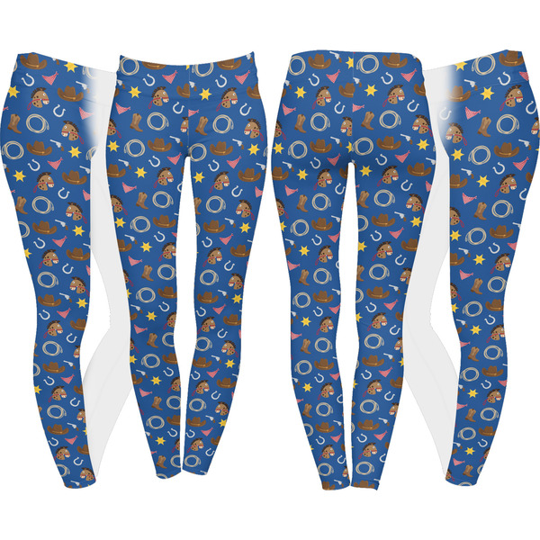 Blue Western Leggings Turn Around - Apvl