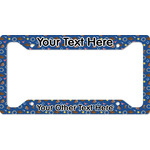 Blue Western License Plate Frame - Style A (Personalized)