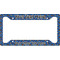 Blue Western License Plate Frame - Style A
