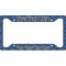 Blue Western License Plate Frame - Style A (Personalized)