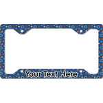 Blue Western License Plate Frame - Style C (Personalized)