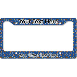 Blue Western License Plate Frame - Style B (Personalized)