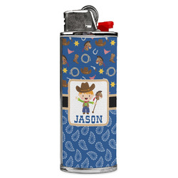 Blue Western Case for BIC Lighters (Personalized)