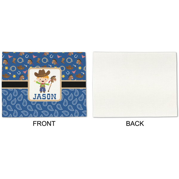 Blue Western Linen Placemat - APPROVAL Single (single sided)