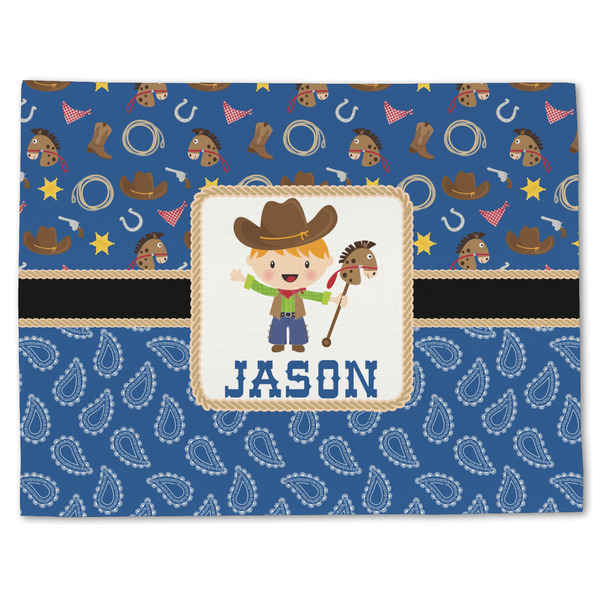 Blue Western Linen Placemat - Front