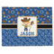 Blue Western Single-Sided Linen Placemat - Single w/ Name or Text