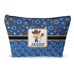 Blue Western Makeup Bag - Small - 8.5"x4.5" (Personalized)