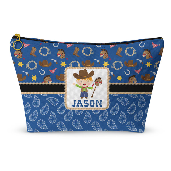 Custom Blue Western Makeup Bag - Small - 8.5"x4.5" (Personalized)