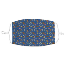 Blue Western Adult Cloth Face Mask - XLarge