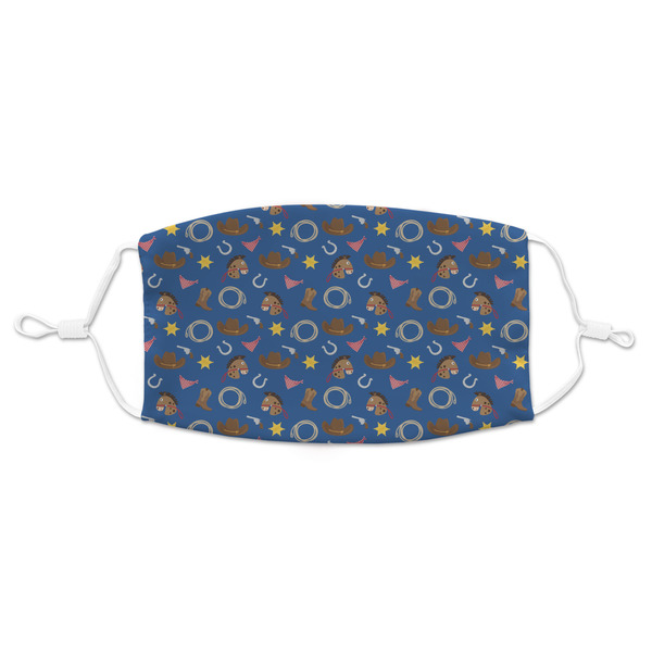 Custom Blue Western Adult Cloth Face Mask
