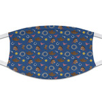 Blue Western Cloth Face Mask (T-Shirt Fabric)