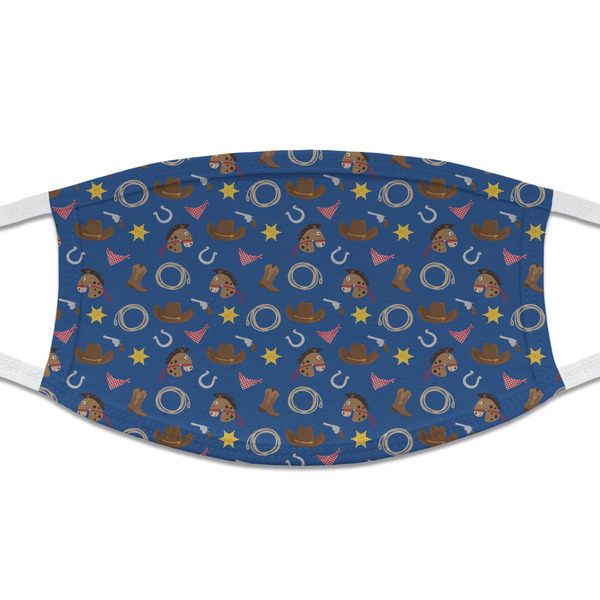 Custom Blue Western Cloth Face Mask (T-Shirt Fabric)