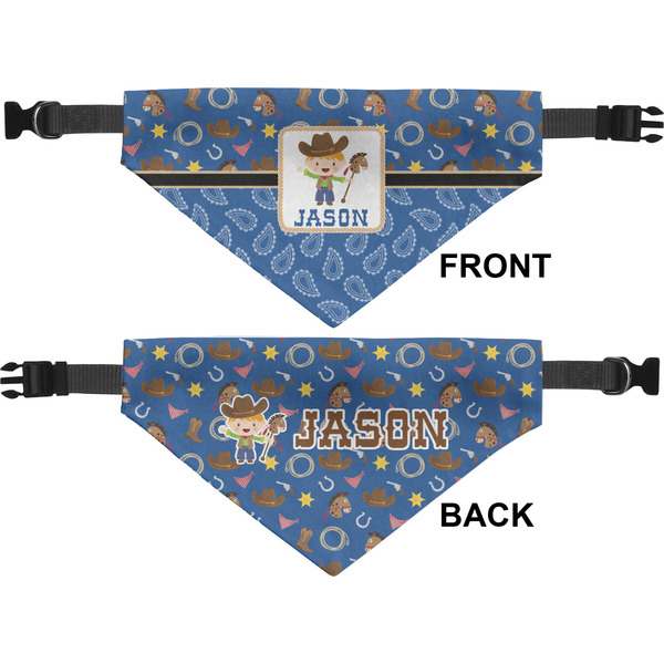 Blue Western Medium Dog Bandana Approval