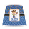 Blue Western Poly Film Empire Lampshade - Front View