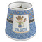 Blue Western Poly Film Empire Lampshade - Angle View