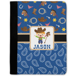 Blue Western Notebook Padfolio - Medium w/ Name or Text