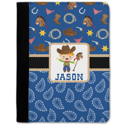Blue Western Notebook Padfolio - Medium w/ Name or Text