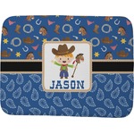 Blue Western Memory Foam Bath Mat - 48"x36" (Personalized)