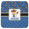Blue Western Memory Foam Bath Mat - 48"x48" (Personalized)