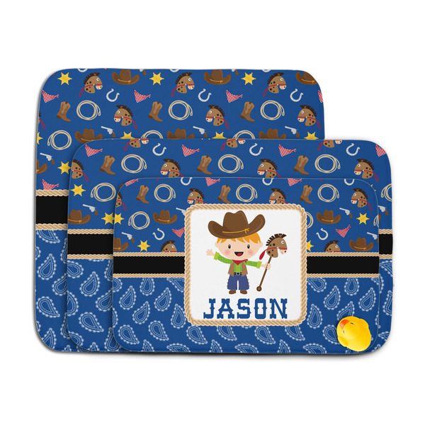 Blue Western Memory Foam Bath Mat - MAIN PARENT