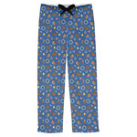 Blue Western Mens Pajama Pants - XS