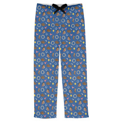 Blue Western Mens Pajama Pants - S