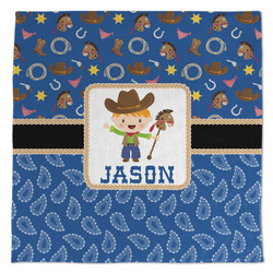 Blue Western Microfiber Dish Towel (Personalized)