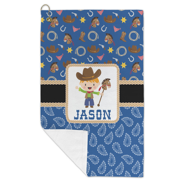 Blue Western Microfiber Golf Towels - FOLD