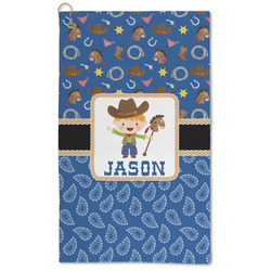 Blue Western Microfiber Golf Towel - Large (Personalized)
