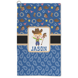 Blue Western Microfiber Golf Towel (Personalized)