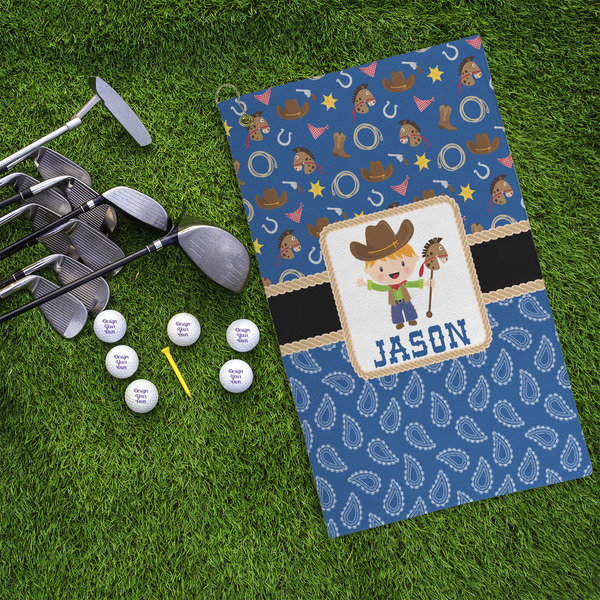 Blue Western Microfiber Golf Towels - LIFESTYLE