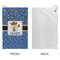 Blue Western Microfiber Golf Towels - Small - APPROVAL