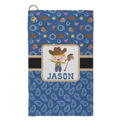 Blue Western Microfiber Golf Towel - Small (Personalized)