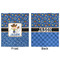 Blue Western Minky Blanket - 50"x60" - Double Sided - Front & Back