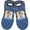 Blue Western Neoprene Oven Mitts - Set of 2 w/ Name or Text