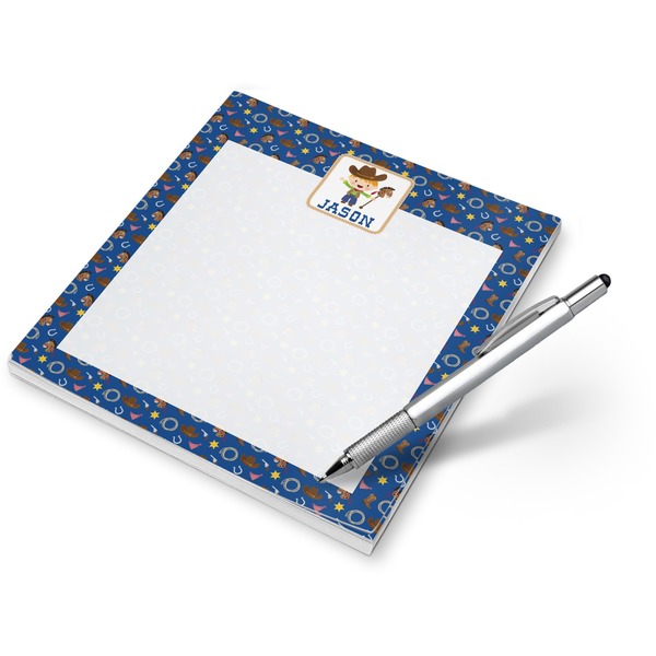 Custom Blue Western Notepad (Personalized)