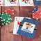 Blue Western On Table with Poker Chips