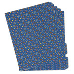 Blue Western Binder Tab Divider - Set of 5 (Personalized)