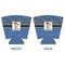 Blue Western Party Cup Sleeves - with bottom - APPROVAL