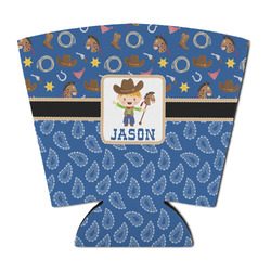 Blue Western Party Cup Sleeve - with Bottom (Personalized)