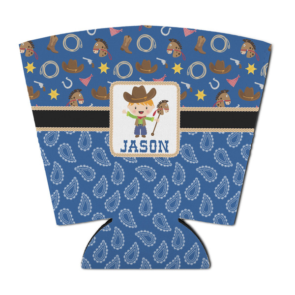 Custom Blue Western Party Cup Sleeve - with Bottom (Personalized)