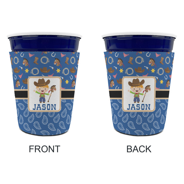 Blue Western Party Cup Sleeves - without bottom - Approval