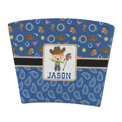 Blue Western Party Cup Sleeve - without bottom (Personalized)