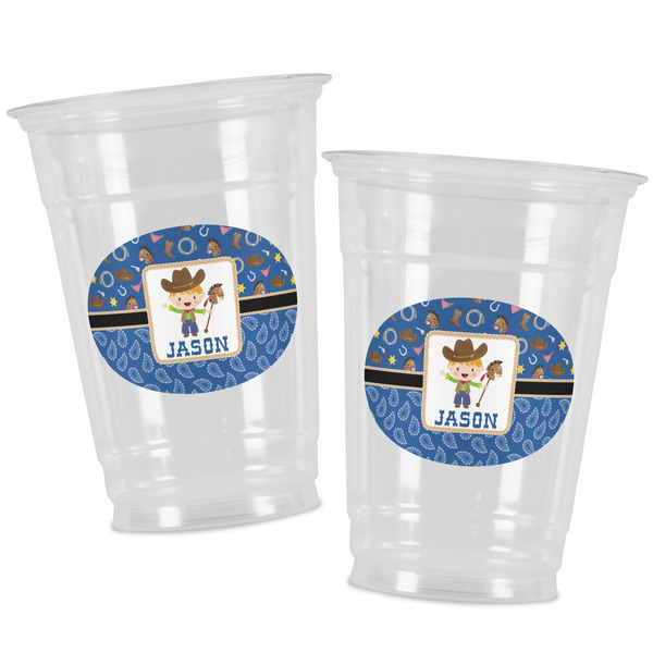 Blue Western Party Cups - 16oz - Alt View