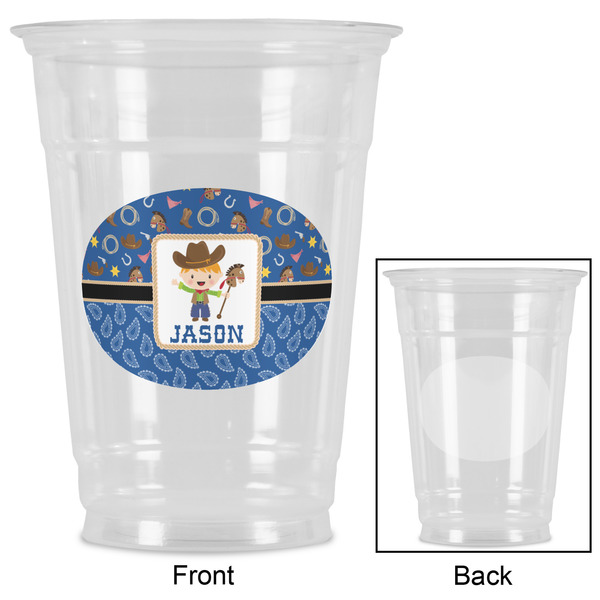 Blue Western Party Cups - 16oz - Approval