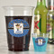 Blue Western Party Cups - 16oz - In Context